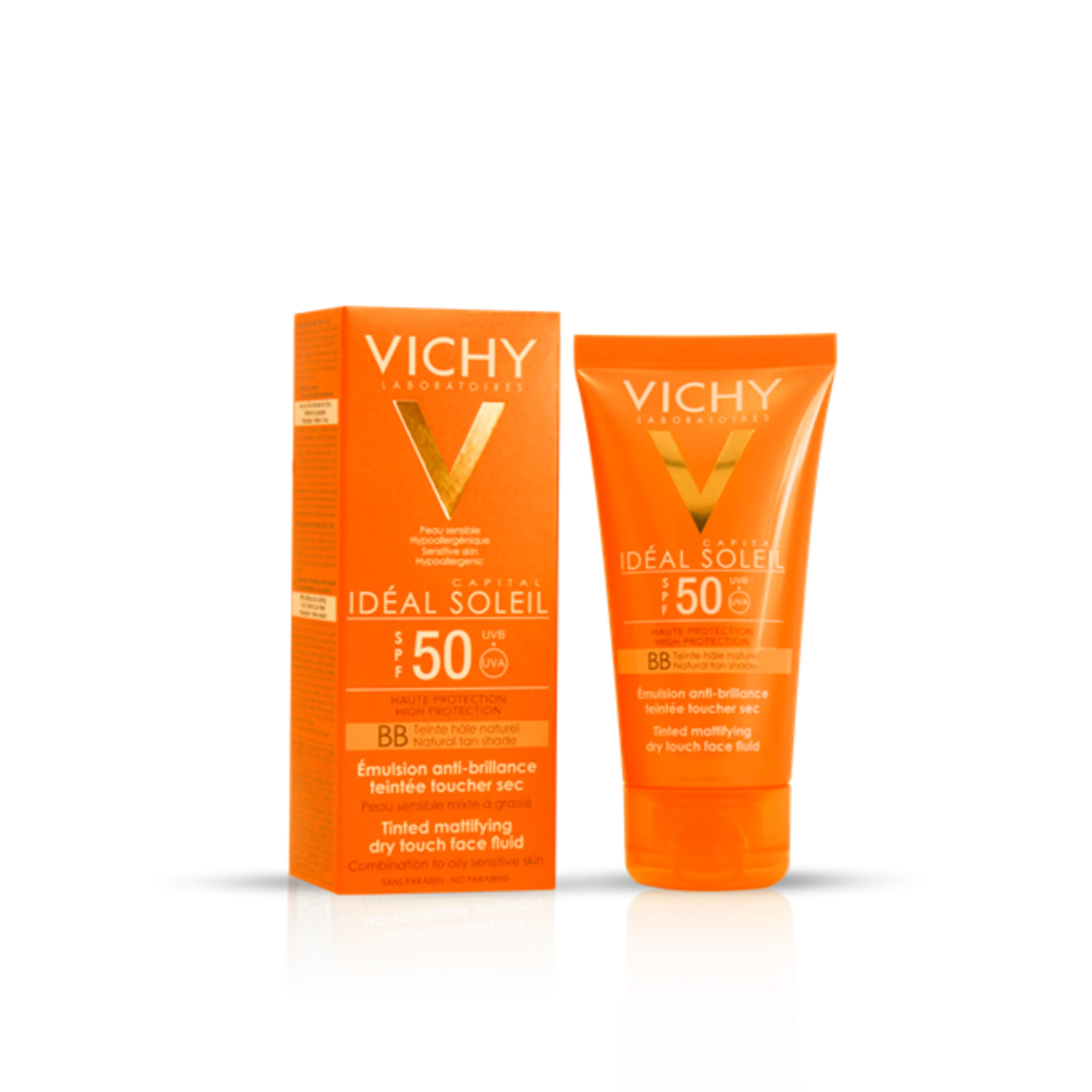 فلوئید ضد آفتاب رنگی درای تاچ بی بی ویشی 